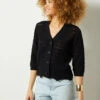 Cardigan En Maille Ajourée -Boutique De Mode Luxe 653964005 x