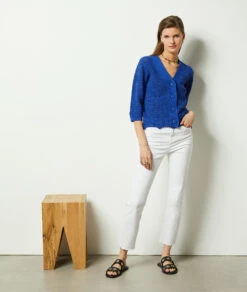 Gilet En Crochet 100% Coton -Boutique De Mode Luxe 653964023 6