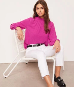 Blouse Col Montant -Boutique De Mode Luxe 653970172 c