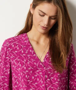 Chemisier Fluide Imprimé -Boutique De Mode Luxe 653972868 b