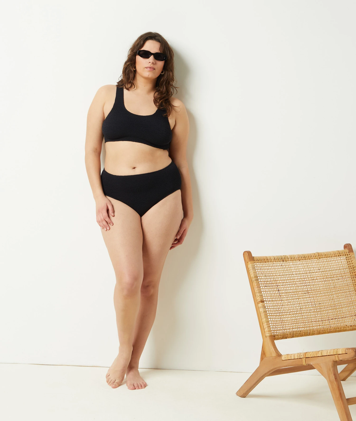 Culotte Bikini Taille Haute En Matière Extensible Bas De Maillot 7 Culotte Bikini Taille Haute En Matière Extensible Bas De Maillot – Image 5