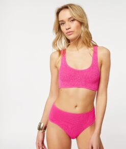 Culotte Bikini Taille Haute En Matière Extensible Bas De Maillot -Boutique De Mode Luxe 653979072 6