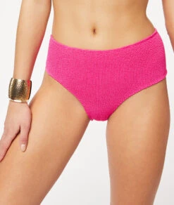 Culotte Bikini Taille Haute En Matière Extensible Bas De Maillot