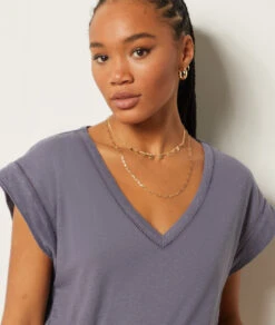 T-shirt En Lin Mélangé -Boutique De Mode Luxe 653981821 b