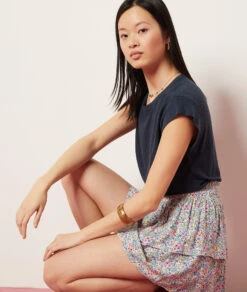 T-shirt En Lin Mélangé -Boutique De Mode Luxe 653987025 6