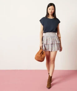 T-shirt En Lin Mélangé