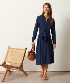 Robe Longue Avec Ceinture à Nouer 9 Robe Longue Avec Ceinture à Nouer -Boutique De Mode Luxe 653989025 6