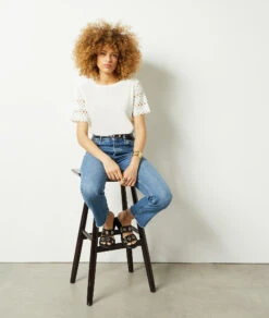 T-shirt Manches Courtes à Broderies -Boutique De Mode Luxe 653989480 c