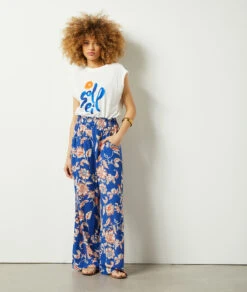 T-shirt Manches Courtes Imprimé Soleil