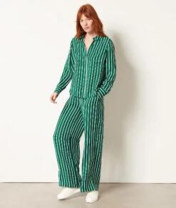 Pantalon Fluide à Rayures -Boutique De Mode Luxe 653994940 c