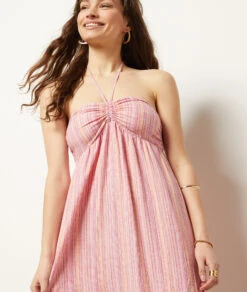 Robe Longue En Lin Mélangé -Boutique De Mode Luxe 653996170 c