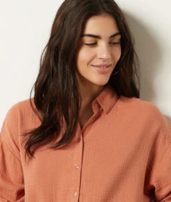 Chemisier En Coton Mélangé -Boutique De Mode Luxe 653997191 b