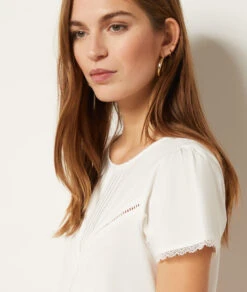 T-shirt Manches Courtes En Coton Mélangé 10 T-shirt Manches Courtes En Coton Mélangé -Boutique De Mode Luxe 653997480 b