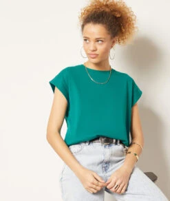 T-shirt Col Rond 100% Coton -Boutique De Mode Luxe 654000143 c