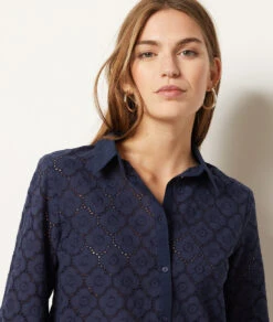 Chemisier En Broderie 100% Coton -Boutique De Mode Luxe 654003925 b