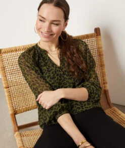 Blouse Transparente Imprimée -Boutique De Mode Luxe 654005216 c