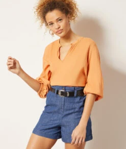 Blouse En Lin Mélangé