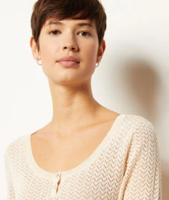 Robe Longue En Maille Ajourée -Boutique De Mode Luxe 654005880 b