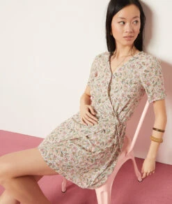 Robe Portefeuille Imprimée -Boutique De Mode Luxe 654006067 c