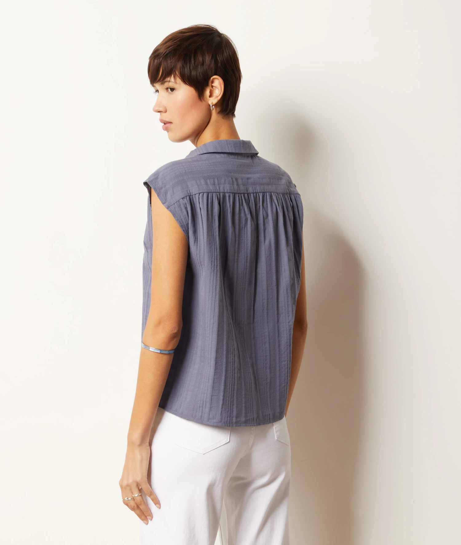 Chemise Sans Manches 100% Coton 4 Chemise Sans Manches 100% Coton – Image 2