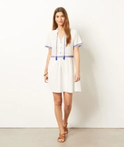 Robe Détails Broderie 100% Coton