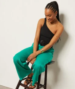 Pantalon Fluide Coupe Large -Boutique De Mode Luxe 654011643 c