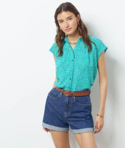 Chemisier Manches Courtes 9 Chemisier Manches Courtes -Boutique De Mode Luxe 654011946 6