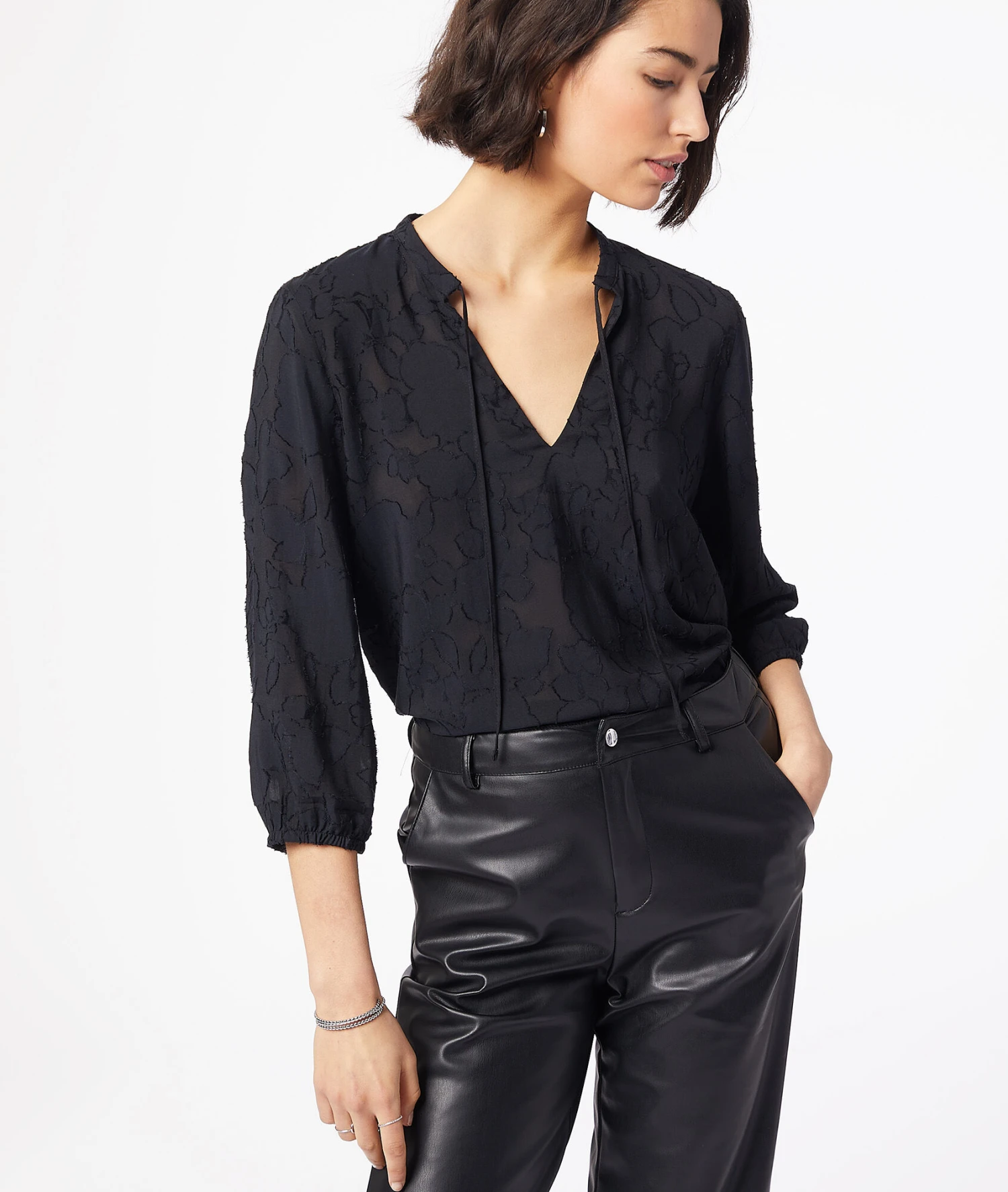 Blouse Détails Jacquard 7 Blouse Détails Jacquard – Image 5