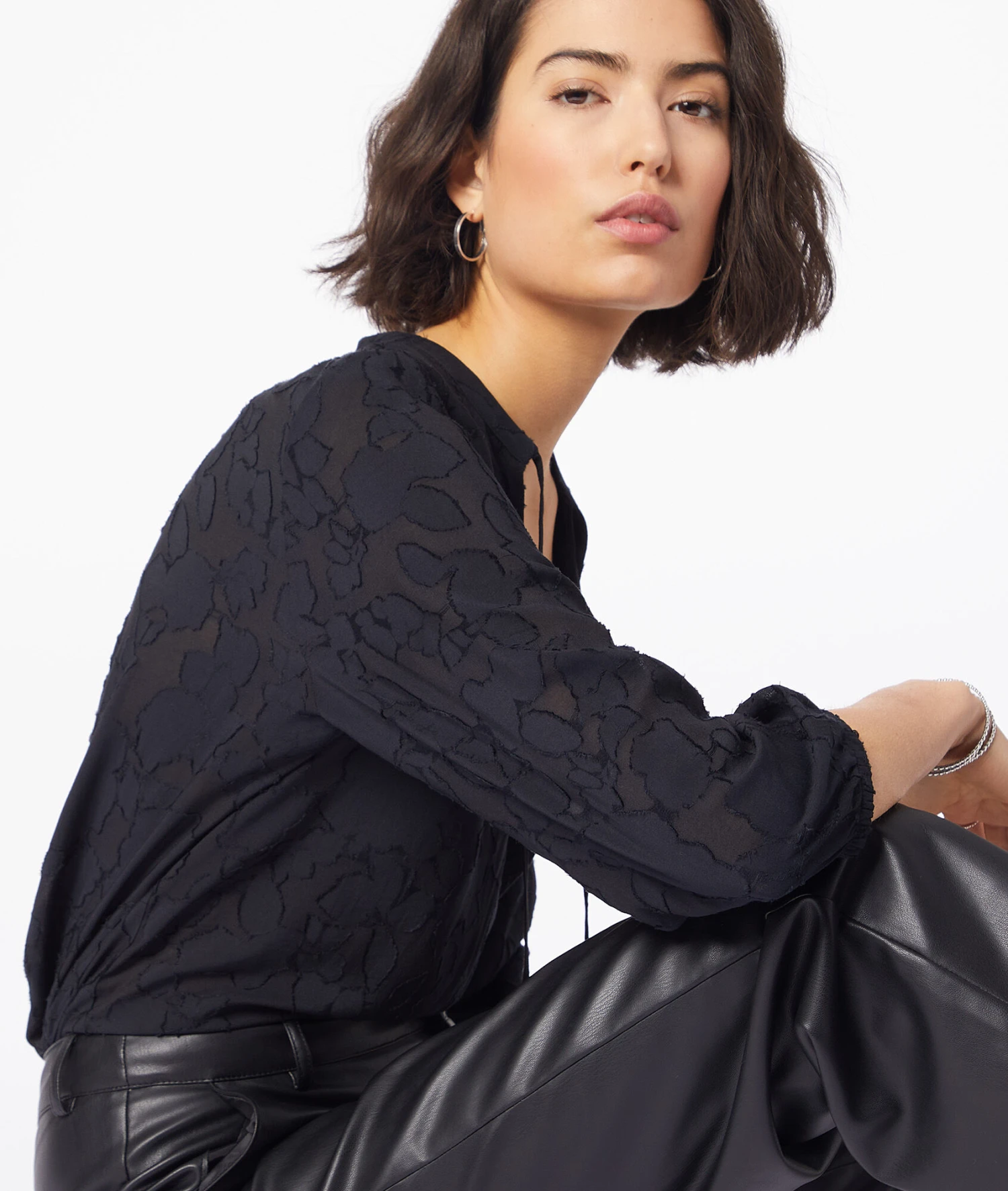 Blouse Détails Jacquard 3 Blouse Détails Jacquard