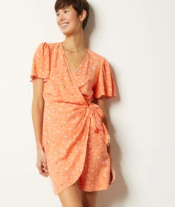 Robe Imprimée Cache Coeur -Boutique De Mode Luxe 654013764 6