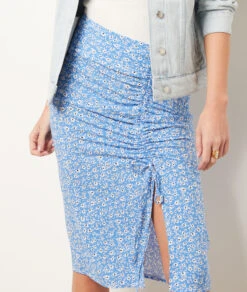 Jupe Froncée Imprimée -Boutique De Mode Luxe 654013811 b