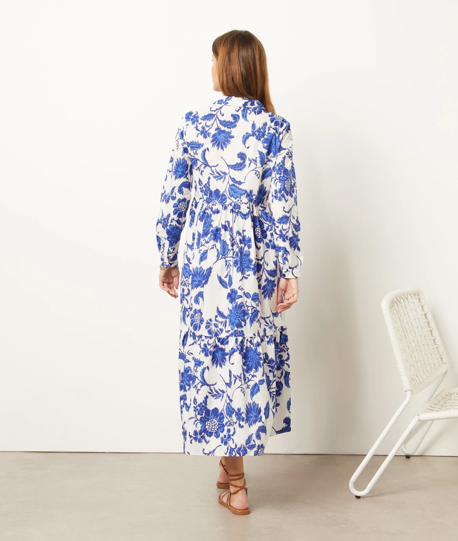 Robe Longue Imprimée 100% Coton 4 Robe Longue Imprimée 100% Coton – Image 2