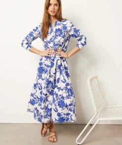 Robe Longue Imprimée 100% Coton 11 Robe Longue Imprimée 100% Coton -Boutique De Mode Luxe 654014839 c