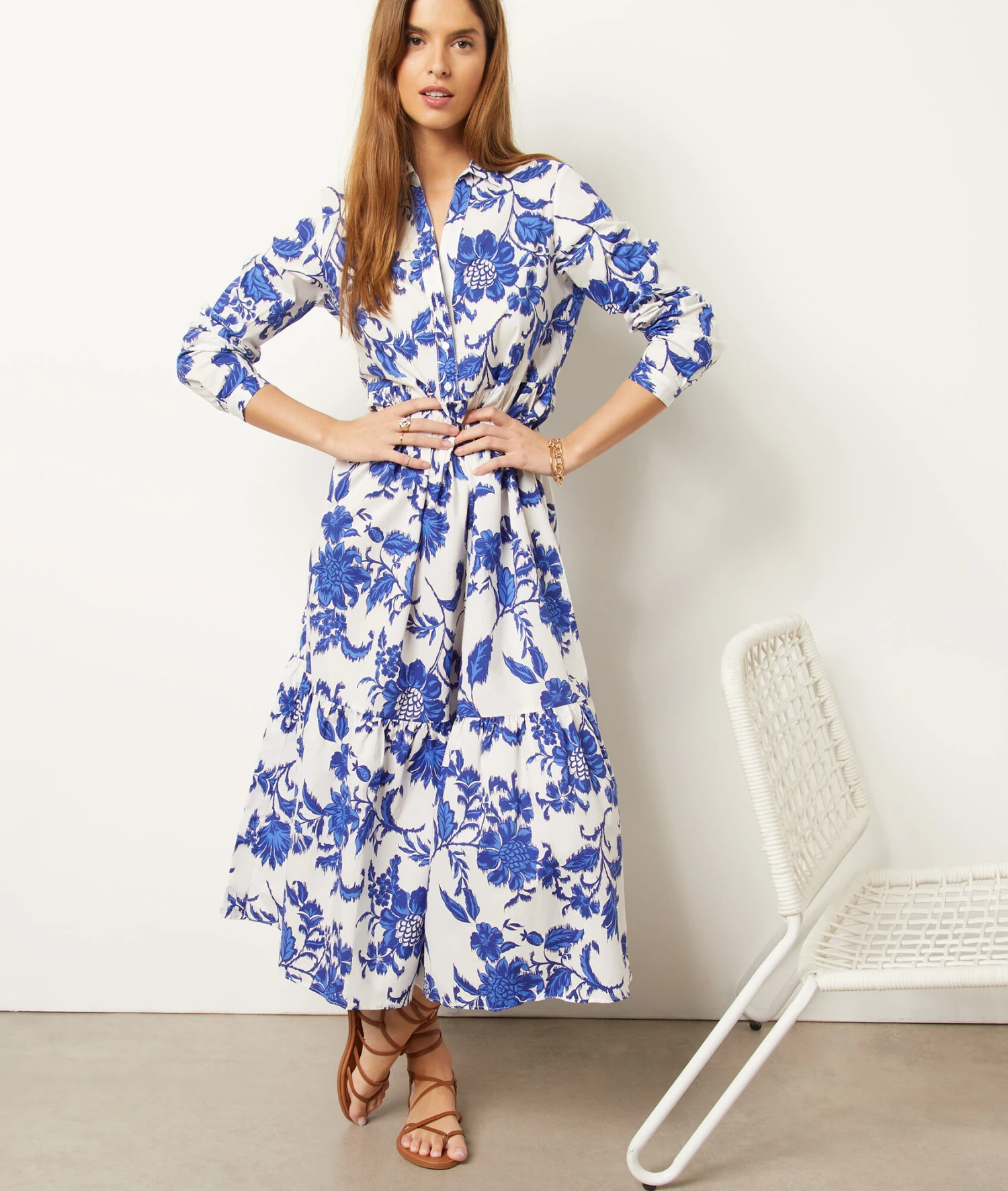 Robe Longue Imprimée 100% Coton 7 Robe Longue Imprimée 100% Coton – Image 5