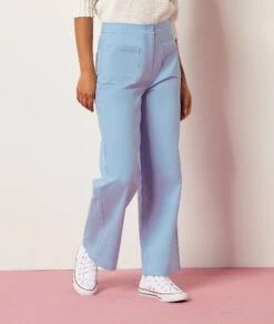 Pantalon Coupe Large 100% Coton -Boutique De Mode Luxe 654015622 6