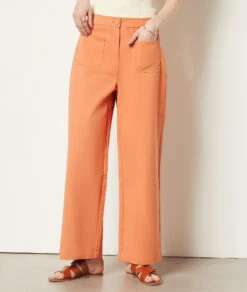 Pantalon Coupe Large 100% Coton 11 Pantalon Coupe Large 100% Coton -Boutique De Mode Luxe 654015666 c