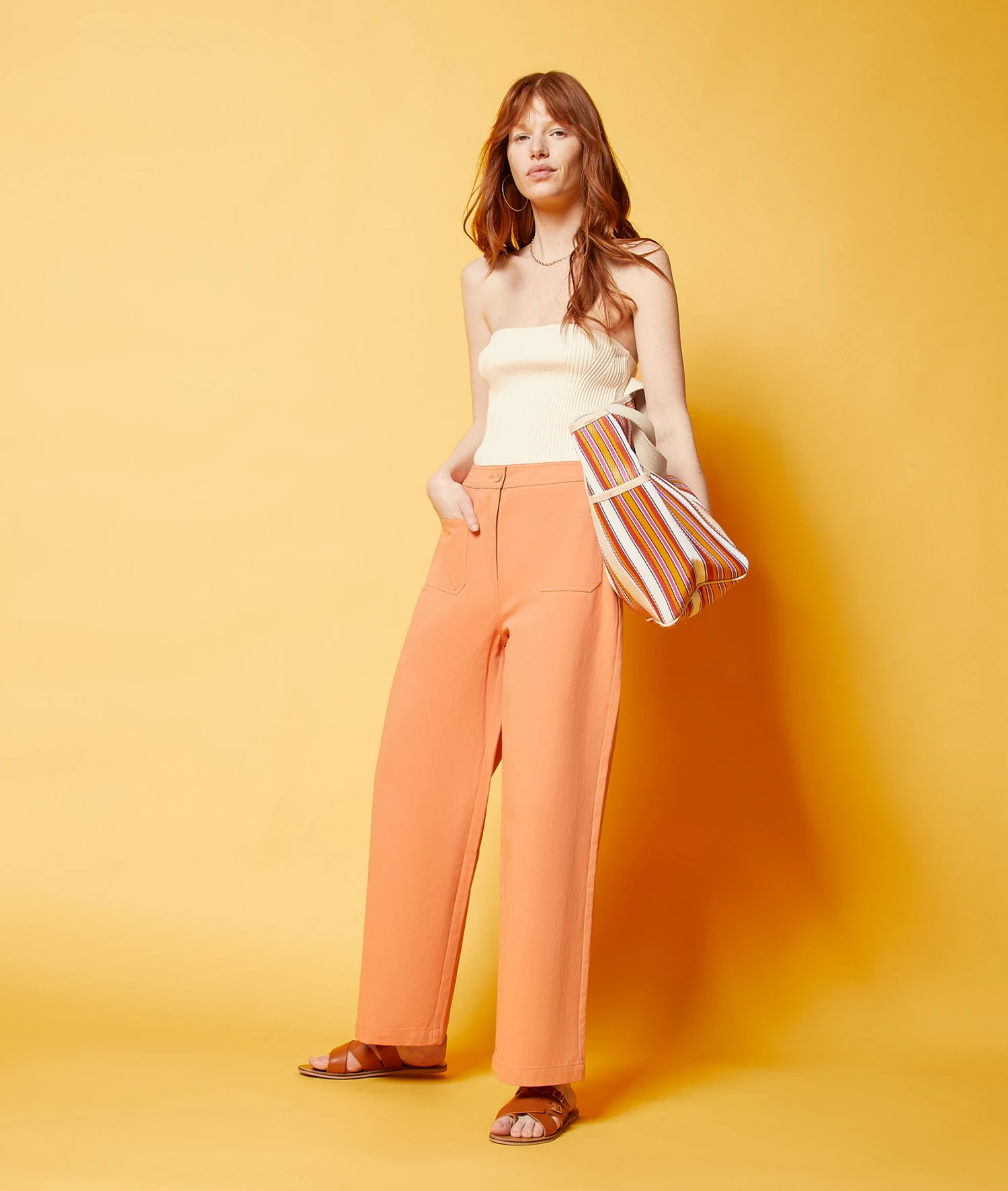 Pantalon Coupe Large 100% Coton 3 Pantalon Coupe Large 100% Coton