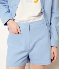 Short Taille Haute 100% Coton -Boutique De Mode Luxe 654015722 b