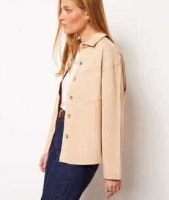 Veste En Coton Mélangé 11 Veste En Coton Mélangé -Boutique De Mode Luxe 654020683 6