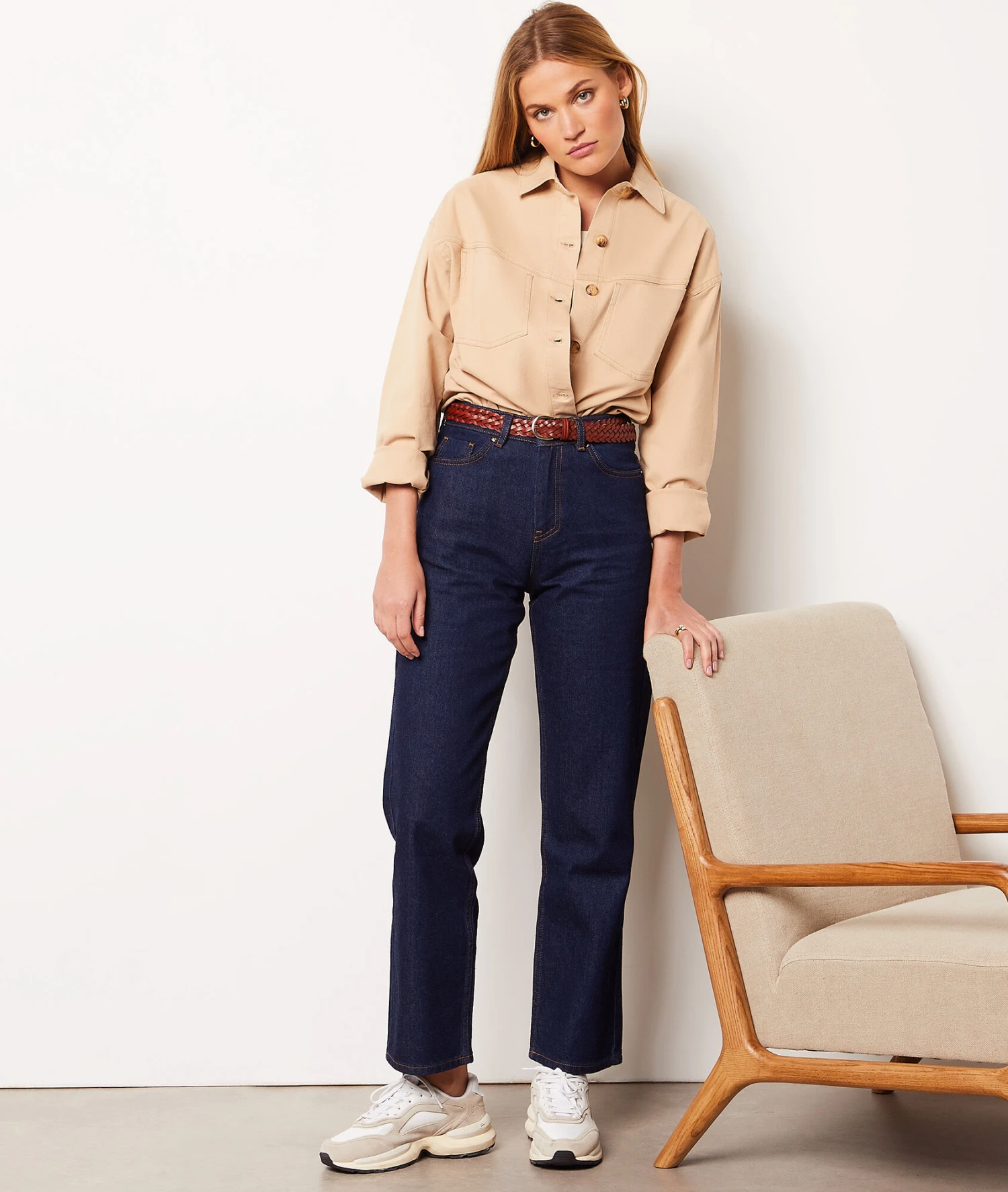 Veste En Coton Mélangé 5 Veste En Coton Mélangé – Image 3