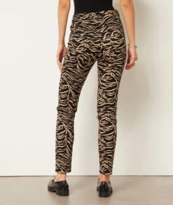 Pantalon Coupe Slim Imprimé Zèbre -Boutique De Mode Luxe 654021605 a