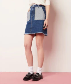 Jupe Droite En Jean -Boutique De Mode Luxe 654022434 6