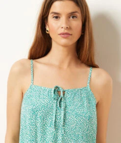 Top Imprimé à Bretelles