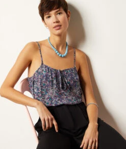 Caraco Imprimé à Bretelles