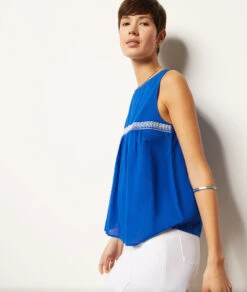 Débardeur à Broderies 100% Coton 10 Débardeur à Broderies 100% Coton -Boutique De Mode Luxe 654027523 b