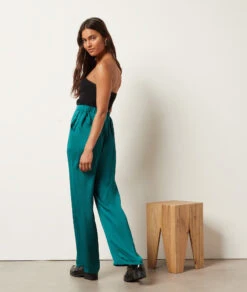 Pantalon Fluide Satiné -Boutique De Mode Luxe 654034545 a