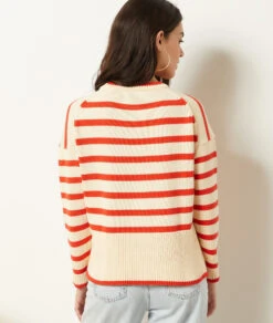 Pull En Maille à Rayures -Boutique De Mode Luxe 654036658 a