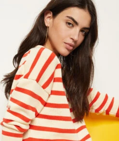 Pull En Maille à Rayures -Boutique De Mode Luxe 654036658 b