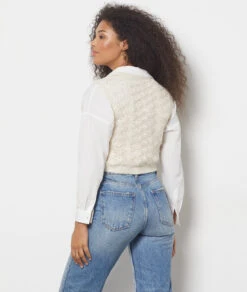 Gilet En Crochet -Boutique De Mode Luxe 654039480 a