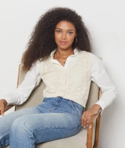 Gilet En Crochet -Boutique De Mode Luxe 654039480 x